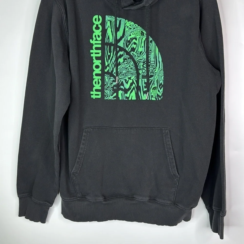 The North Face Jumbo Half Dome Green Hooded Sweatshirt Size Medium